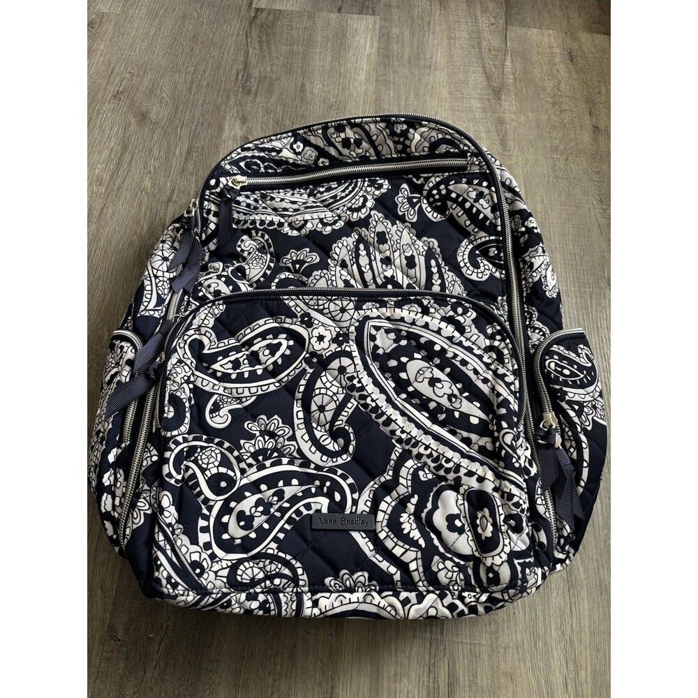 Vera Bradley Campus Backpack Midnight Blooms Floral College High School